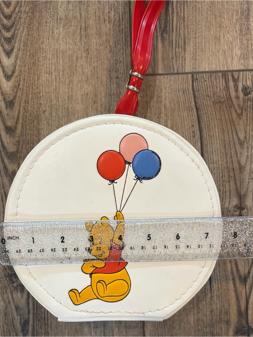 Vintage Disney Winnie the Pooh Round Train Case Blondy Luggage Vanity Bag - Picture 7 of 12